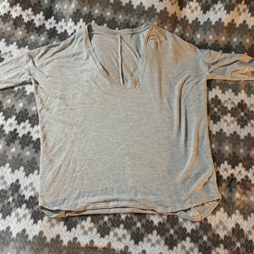 Express Heather Gray Relaxed Tee